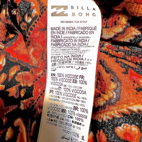 (NWT) Billabong Hearts Desire Floral Print Long Sleeve Mini Dress (Medium) - Picture 11 of 11